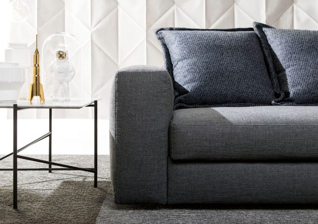 Passepartout sofa bed upholstered in fabric