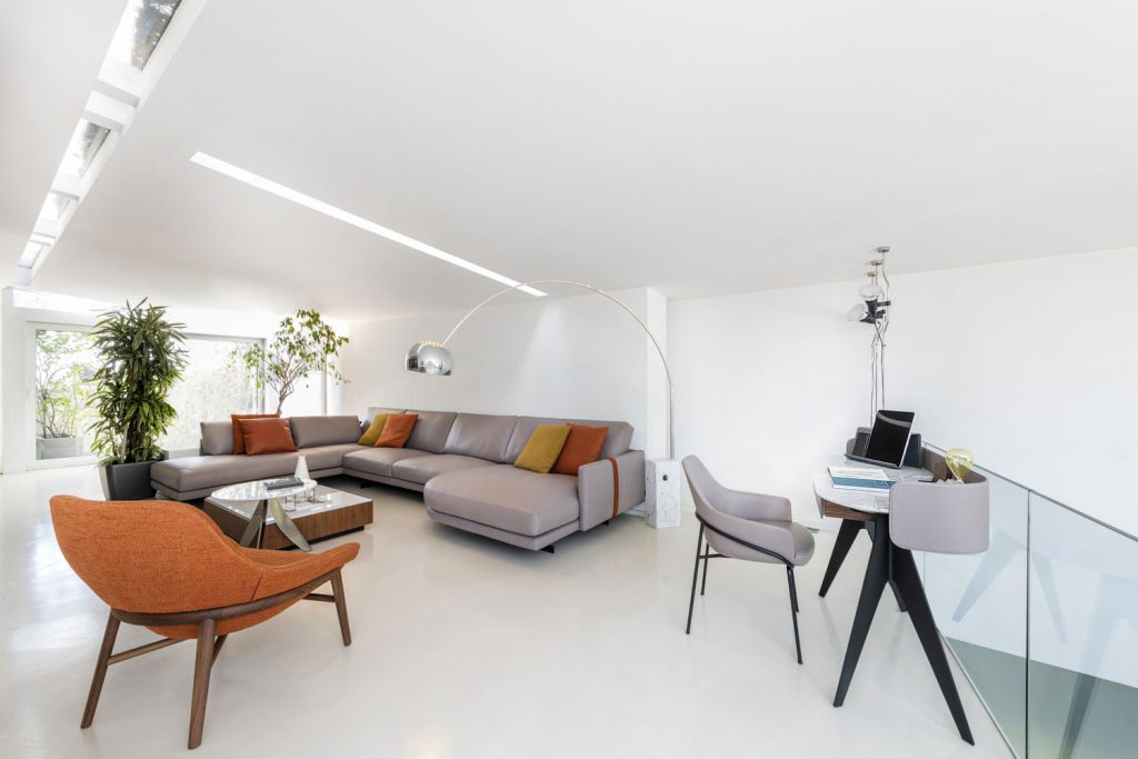 Проект Дизайн Мечты от BertO для Marika и Andrea - домашнее рабочее пространство в гостиной